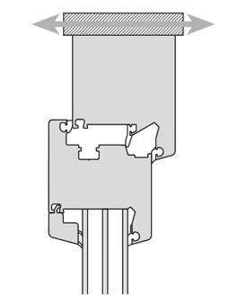 Auf den Blendrahmen montierte Lüfter Auf den Blendrahmen montierte Lüfter